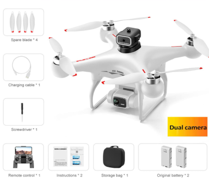 📷 Drone 4K con Cámara Dual, Evitación 360° y Motor sin Escobillas | Estabilidad, Precisión y Tecnología Aérea