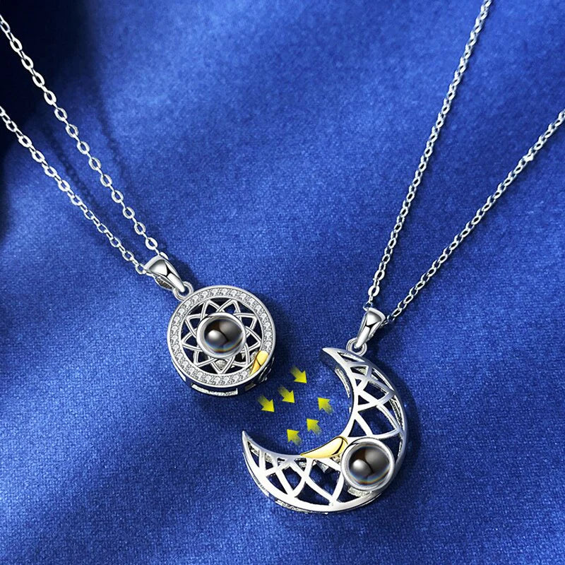 🌙☀ Collar Pareja Sol & Luna | Un Símbolo de Amor Eterno y Conexión Infinita