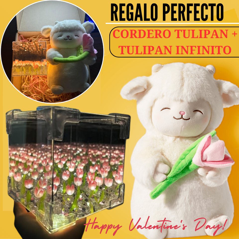 ✨ Pack Tulipán con Peluche y Caja Decorativa | Un Regalo que Ilumina el Corazón
