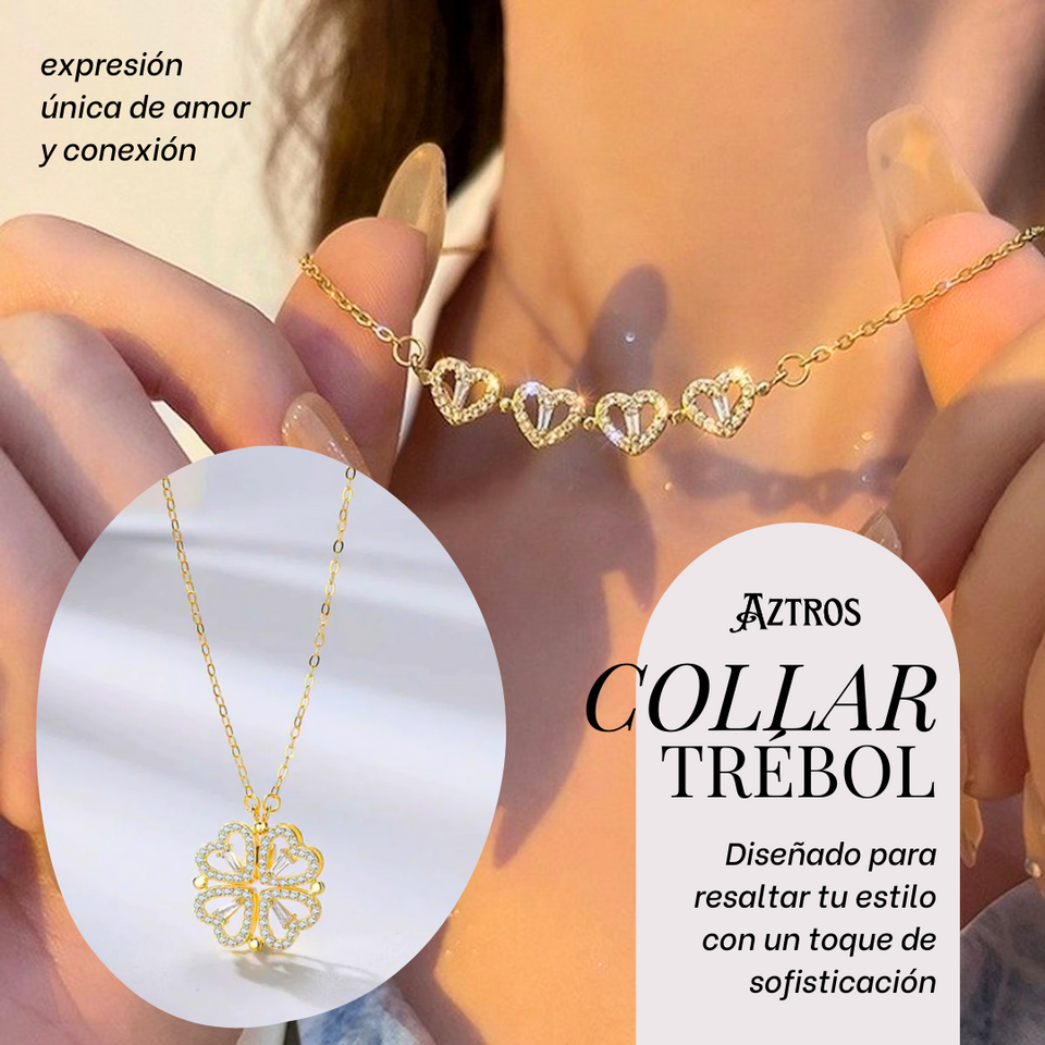 💚 Trébol del Amor y la Suerte | 4 Corazones, 1 Símbolo Mágico