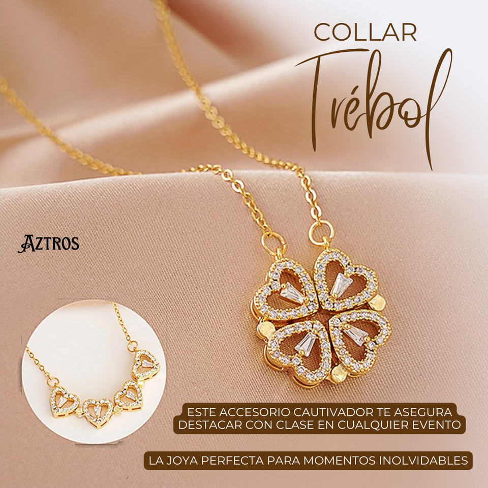 💚 Trébol del Amor y la Suerte | 4 Corazones, 1 Símbolo Mágico