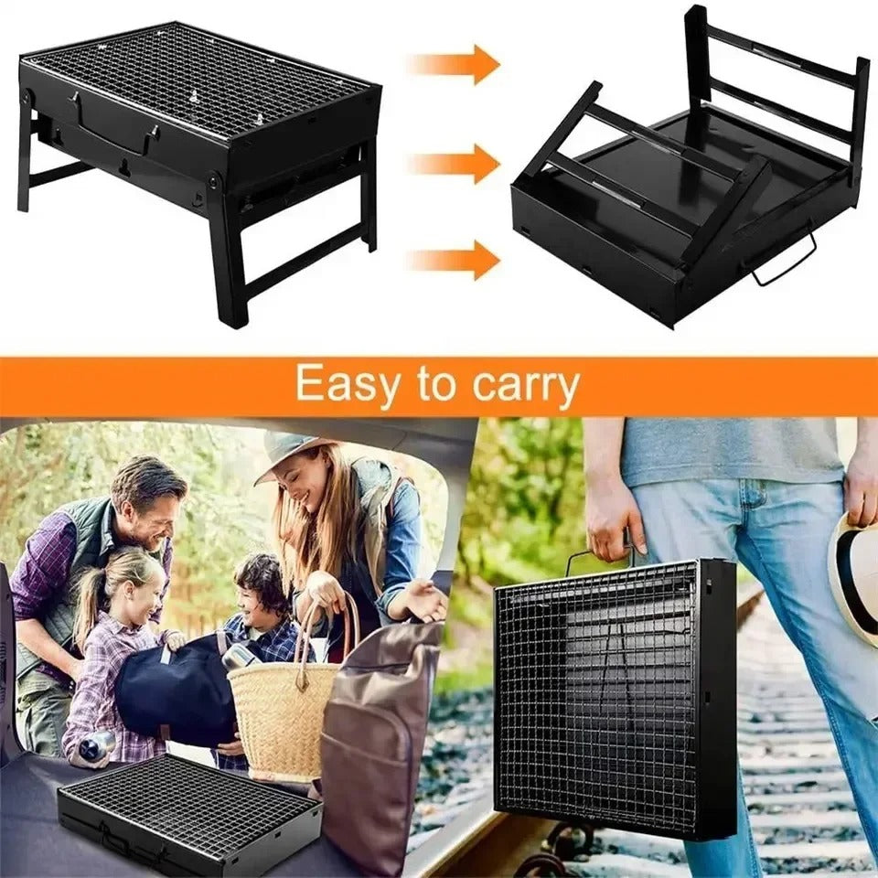 🍖 Parrilla Plegable Portátil | Asados Donde Quieras, Cuando Quieras